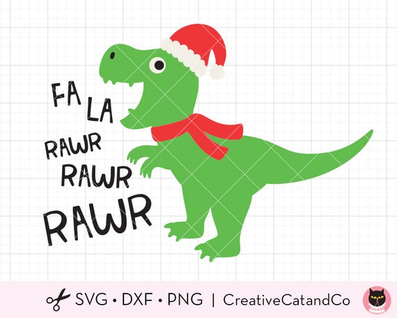 Fa La La Rawr SVG DXF Dinosaurio divertido usando Sombrero de - Etsy México Fa La La Rawr SVG DXF Dinosaurio divertido usando Sombrero de - Etsy México