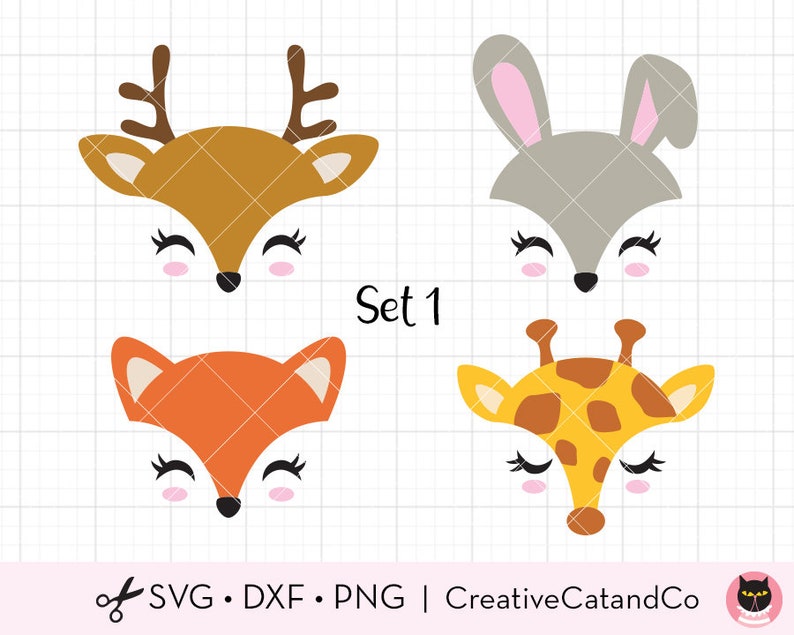 Download Deer Giraffe Bunny Rabbit Fox Face Svg Dxf Cute Baby Animal Face Clipart Set Svg Dxf Cut Files For Cricut And Silhouette Commercial Use Art Collectibles Drawing Illustration Deshpandefoundationindia Org