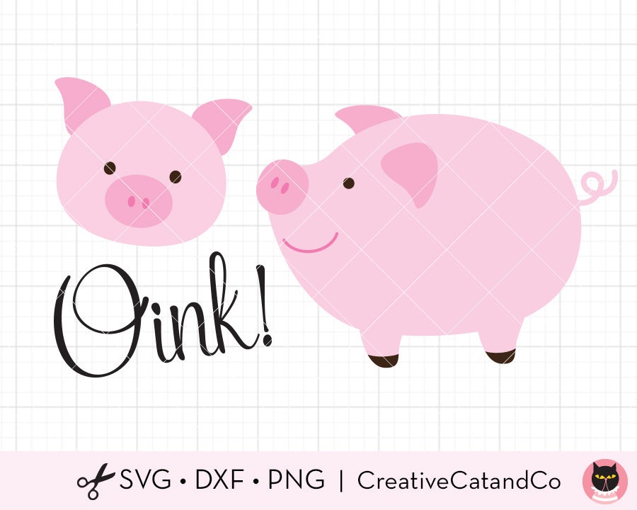 Download Pig SVG Files for Cricut or Silhouette File Cute Pig Face ...