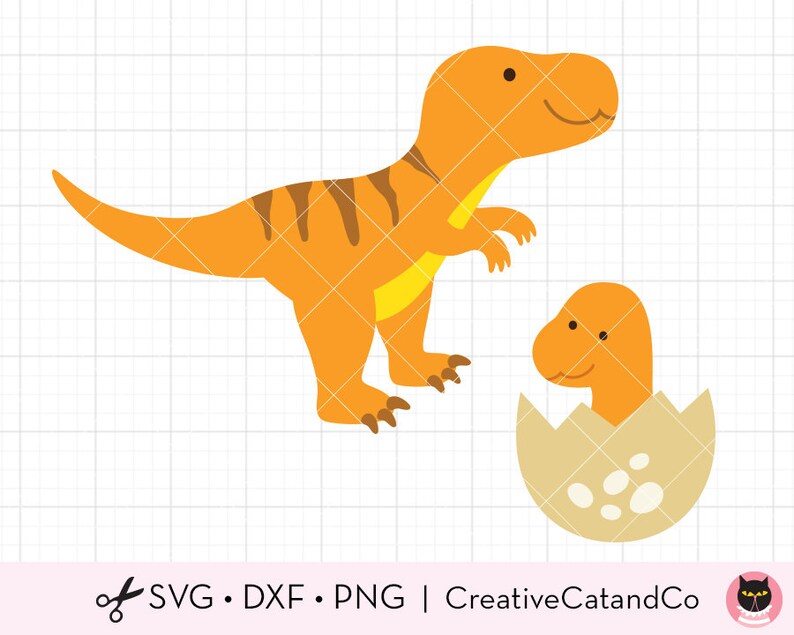 Download Cute Dinosaur t rex SVG Files for Cricut or Silhouette T ...