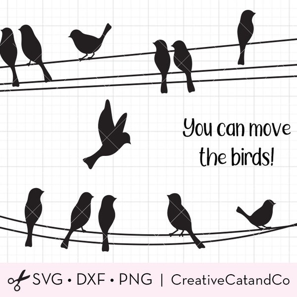 Birds on a Wire - Etsy