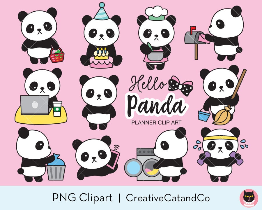 Kawaii chibi cute panda Poster by ChibiInstant