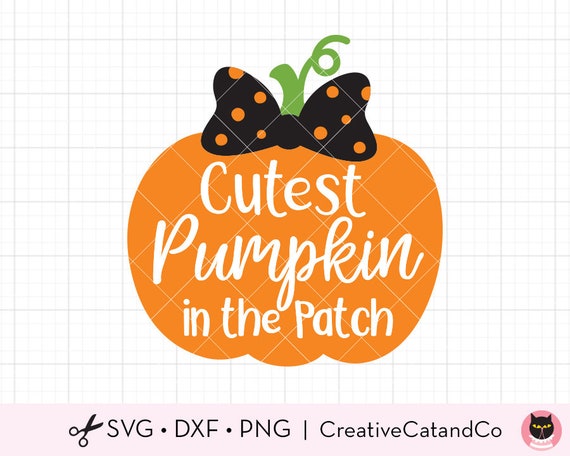 Cutest Pumpkin in the Patch SVG DXF Clipart Halloween - Etsy UK