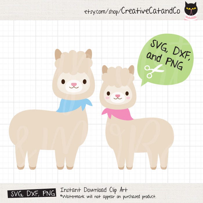 Download Llama SVG Files for Cricut or Silhouette Alpaca SVG Cut ...