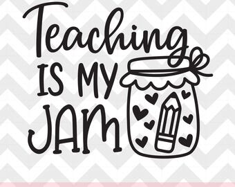 L'enseignement, c'est ma confiture Svg, Png, Svg de conception de chemise de professeur, fichier de coupe Svg de cadeau de professeur pour Cricut et Silhouette, sublimation Png