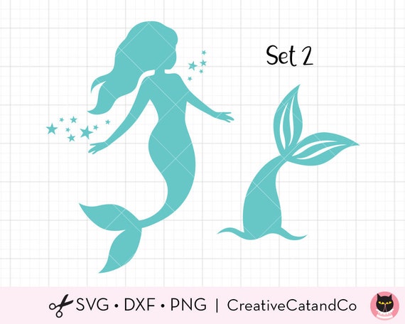 Download Mermaid Silhouette Svg Dxf Mermaid Tail Svg Files For Cricut Etsy