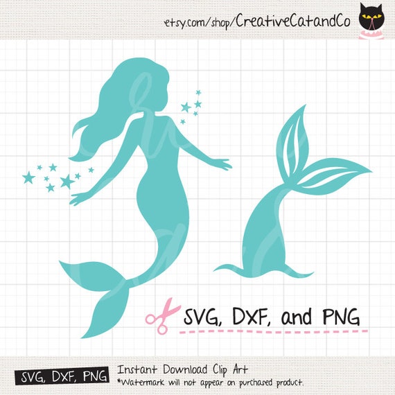 Download Mermaid Silhouette SVG DXF Mermaid Tail svg files for ...