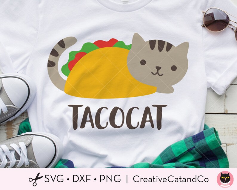 Download Tacocat SVG DXF Taco Cat Cute Funny Cat svg dxf Files for ...