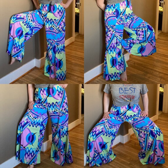Vintage 70s Psychedelic Pants / Vintage 70s Groovy