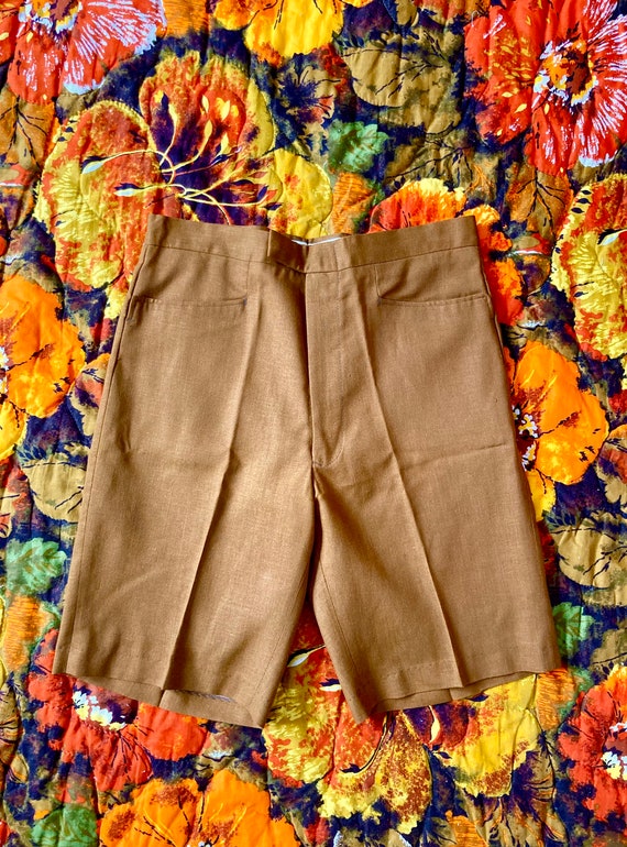 DEADSTOCK Vintage 60s Brown Campus Never Iron Wal… - image 2