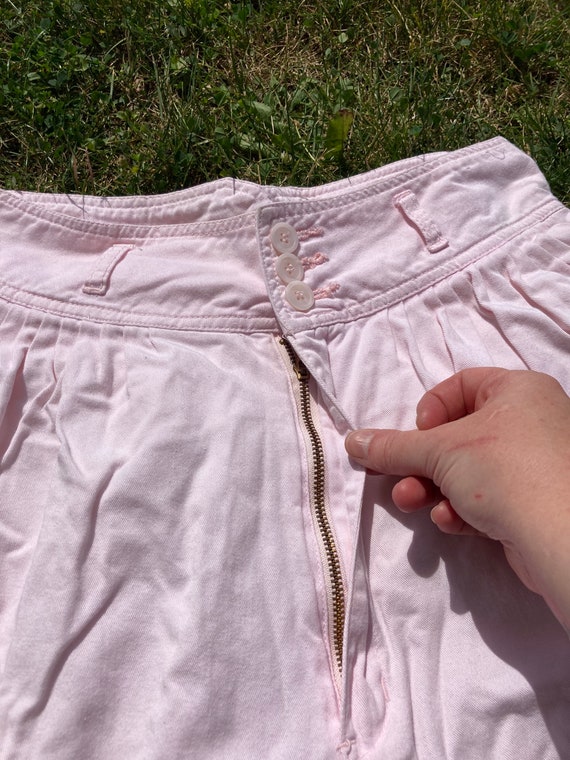 Vintage 80s Pink Cotton Jordache Shorts / Vintage… - image 3