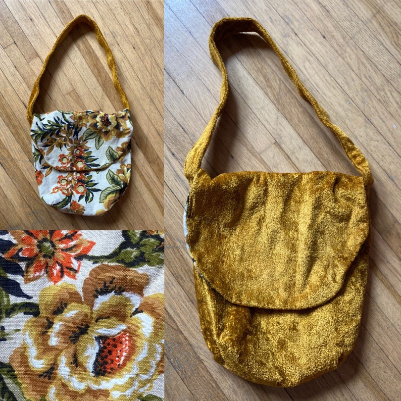Vintage 60s Reversible Carpet Bag Vintage Boho Tapestry Bag Vintage 60s Carpet Purse Vintage 60s Boho Tapestry Purse