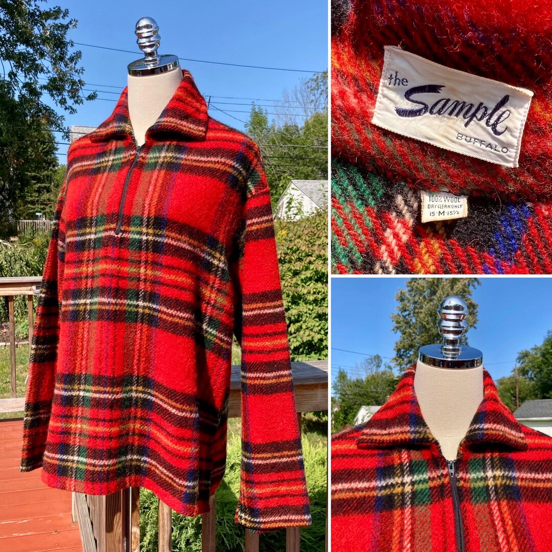 ジャケット・アウター CARSS MACKINAW 50s Vintage Coat TEDS 40s 50s Vintage Buffalo Plaid Mackinaw Jacket, Work Chore