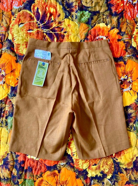 DEADSTOCK Vintage 60s Brown Campus Never Iron Wal… - image 5