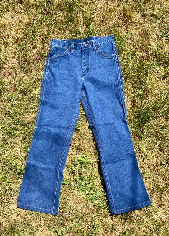 Mens Wrangler Vintage 70/80s straight legged jeans 38x32 Mens Wrangler Vintage 70/80s straight legged jeans 38x32