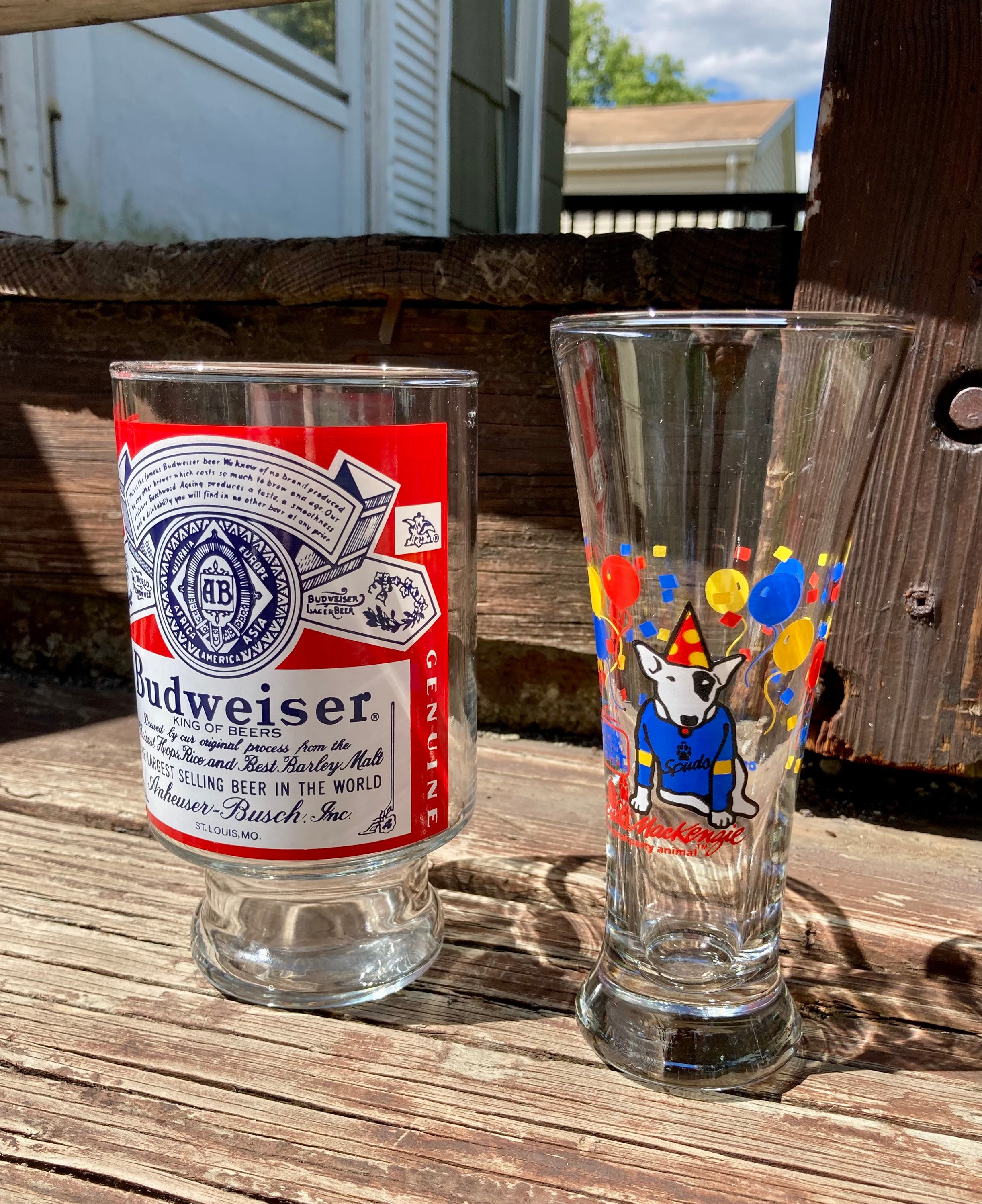 YOU PICK / Vintage Budweiser Beer Glasses / Vintage Budweiser