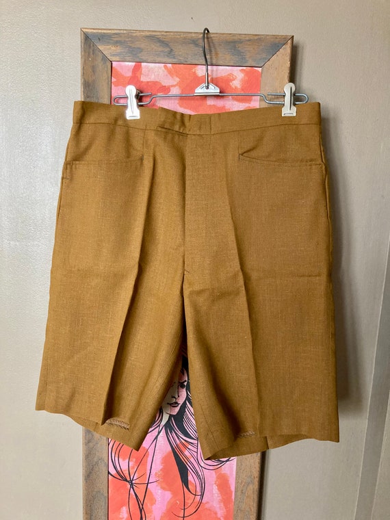 DEADSTOCK Vintage 60s Brown Campus Never Iron Wal… - image 8