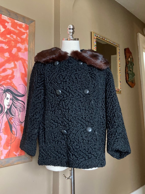 Vintage top lambswool coat