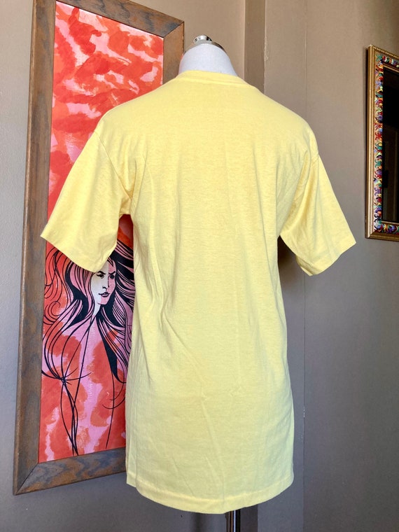 Vintage 70s Yellow Royal Caribbean T-shirt / Vint… - image 6