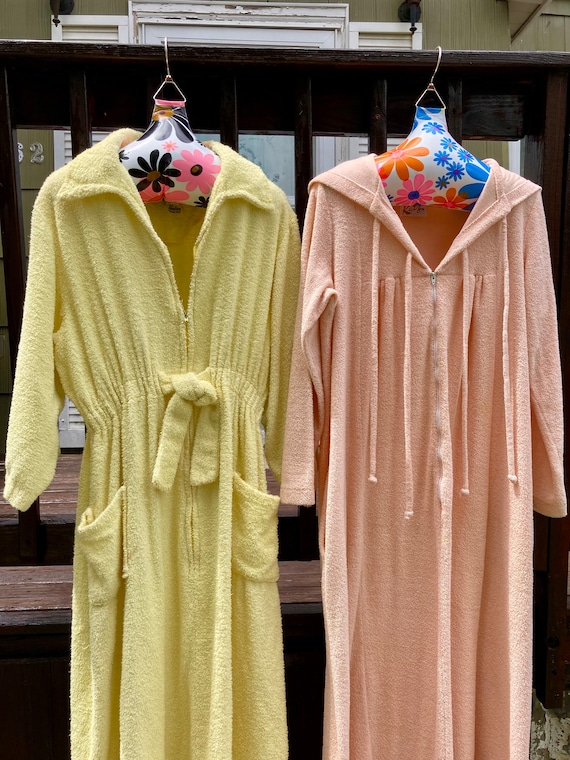 YOU PICK / Vintage Terrycloth Cover-up Dress Robe 