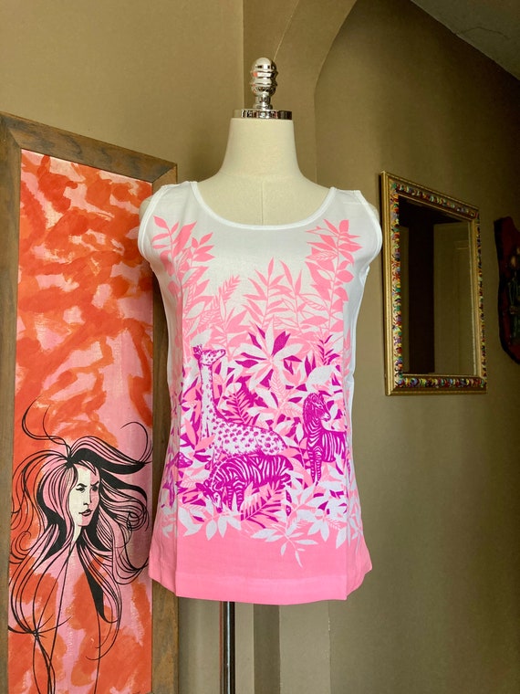 DEADSTOCK Vintage 70s Pink & Blue Dayglo Novety T… - image 4