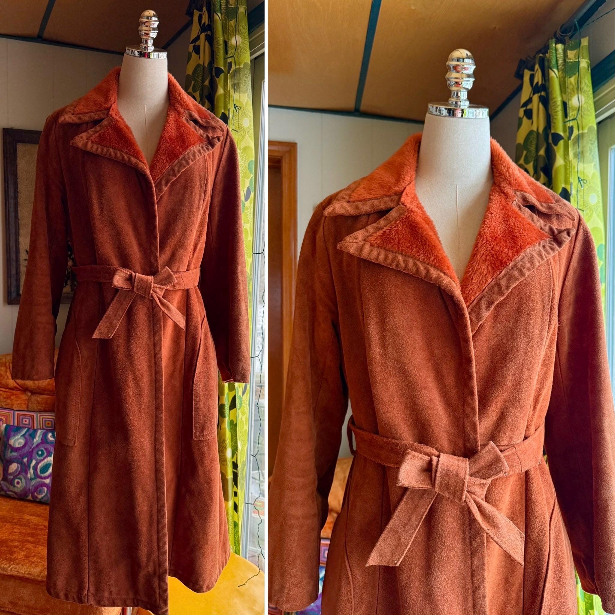 Vintage Suede Coat - Etsy