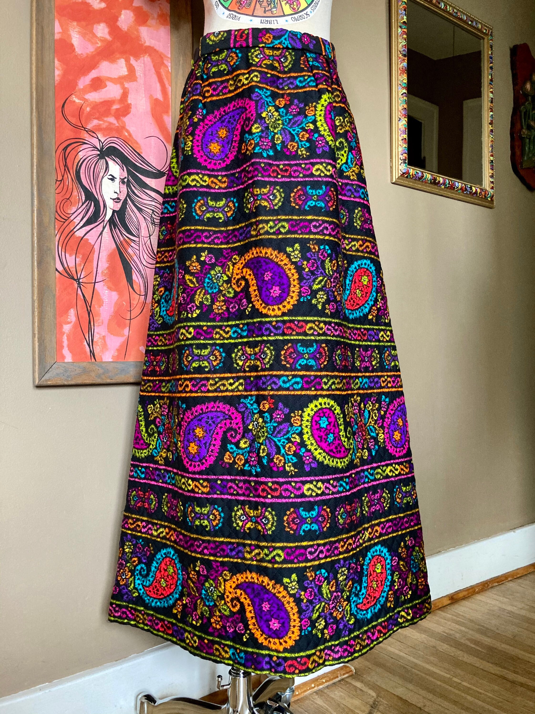 60s maxi skirt