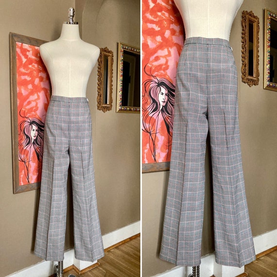 1950s Plaid Wool Cigarette Pants - Gem