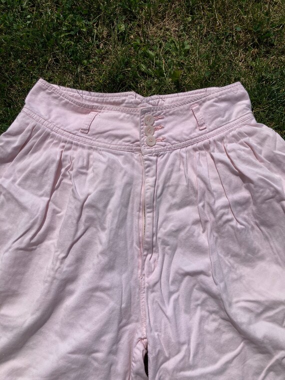 Vintage 80s Pink Cotton Jordache Shorts / Vintage… - image 2