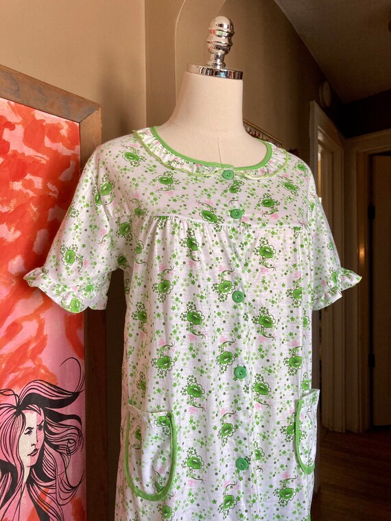 Vintage 80/90s Cottagecore Floral Nightgown / Vin… - image 4