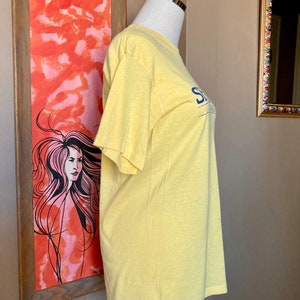 Vintage 70s Yellow Royal Caribbean T-shirt / Vintage 70s Yellow Single Stitch Shirt / 70s Royal Caribbean Shirt image 7