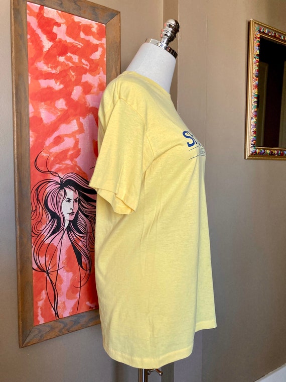Vintage 70s Yellow Royal Caribbean T-shirt / Vint… - image 7