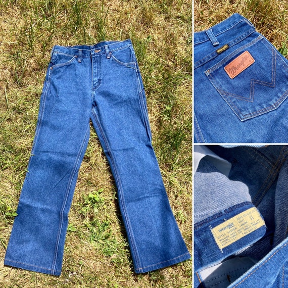 Vintage 70s/80s Wrangler Jeans / Vintage Wrangler Jeans / Dark - Etsy