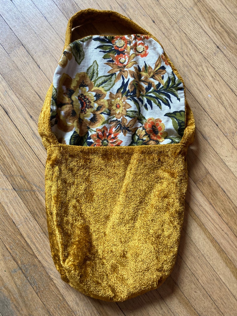 Vintage 60s Reversible Carpet Bag Vintage Boho Tapestry Bag Vintage 60s Carpet Purse Vintage 60s Boho Tapestry Purse