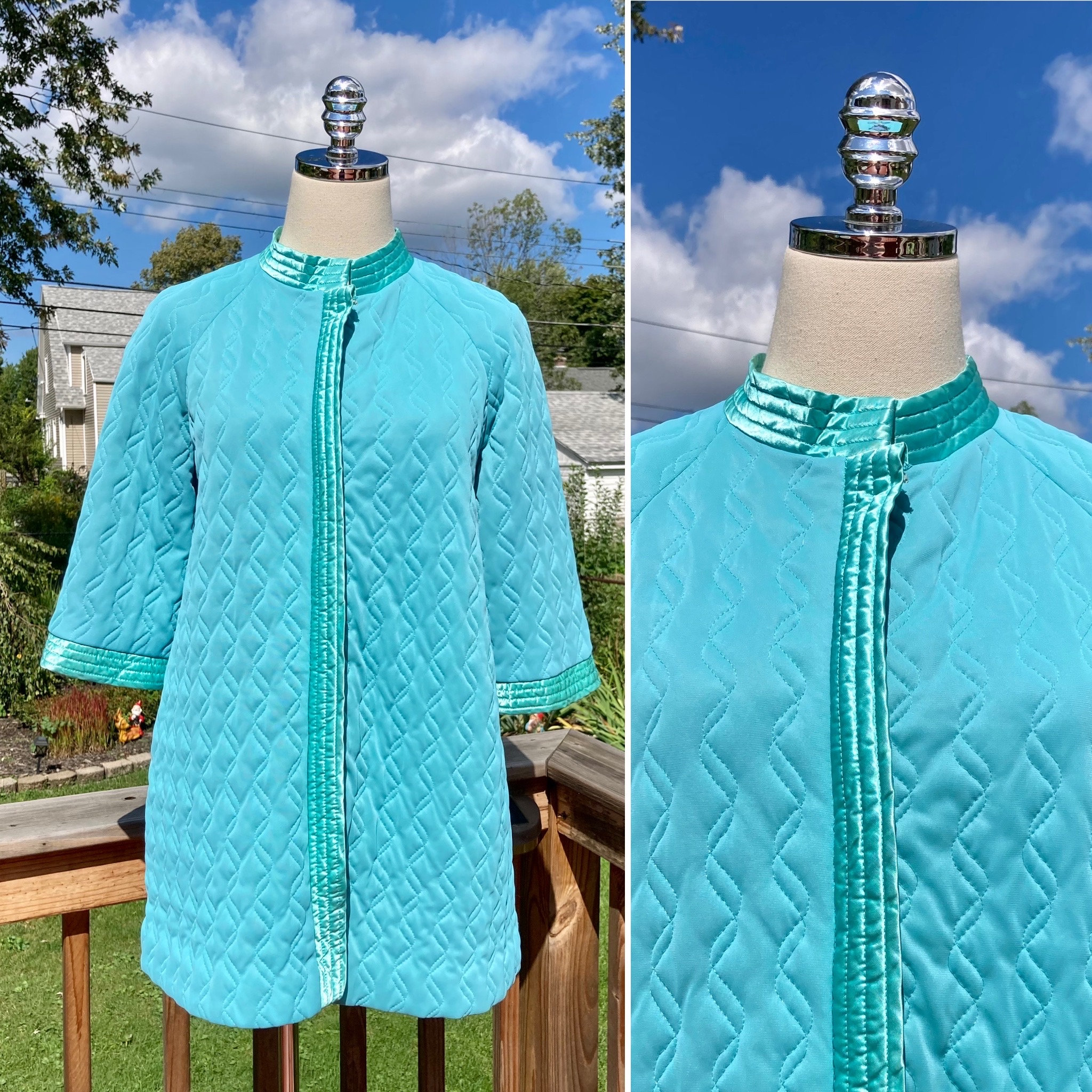 センスのいい お歳暮 Vintage Satin Etsy - Jacket Bed Quilted ジャケット・アウター