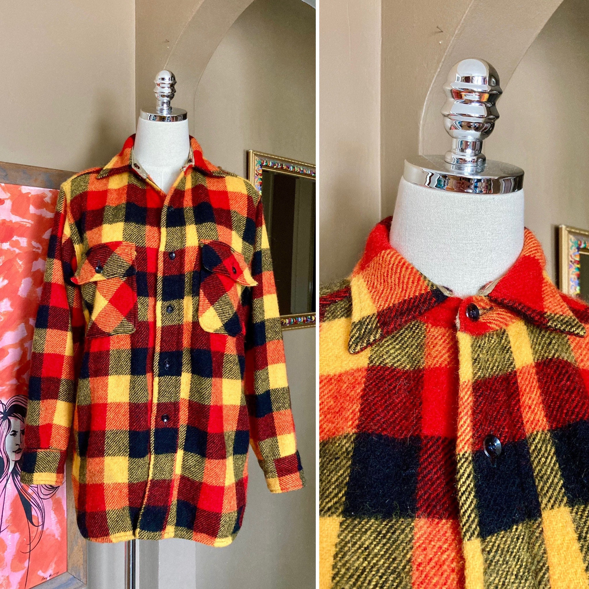 Yellow red plaid shirt 2025