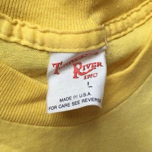 Vintage 70s Yellow Royal Caribbean T-shirt / Vintage 70s Yellow Single Stitch Shirt / 70s Royal Caribbean Shirt image 4
