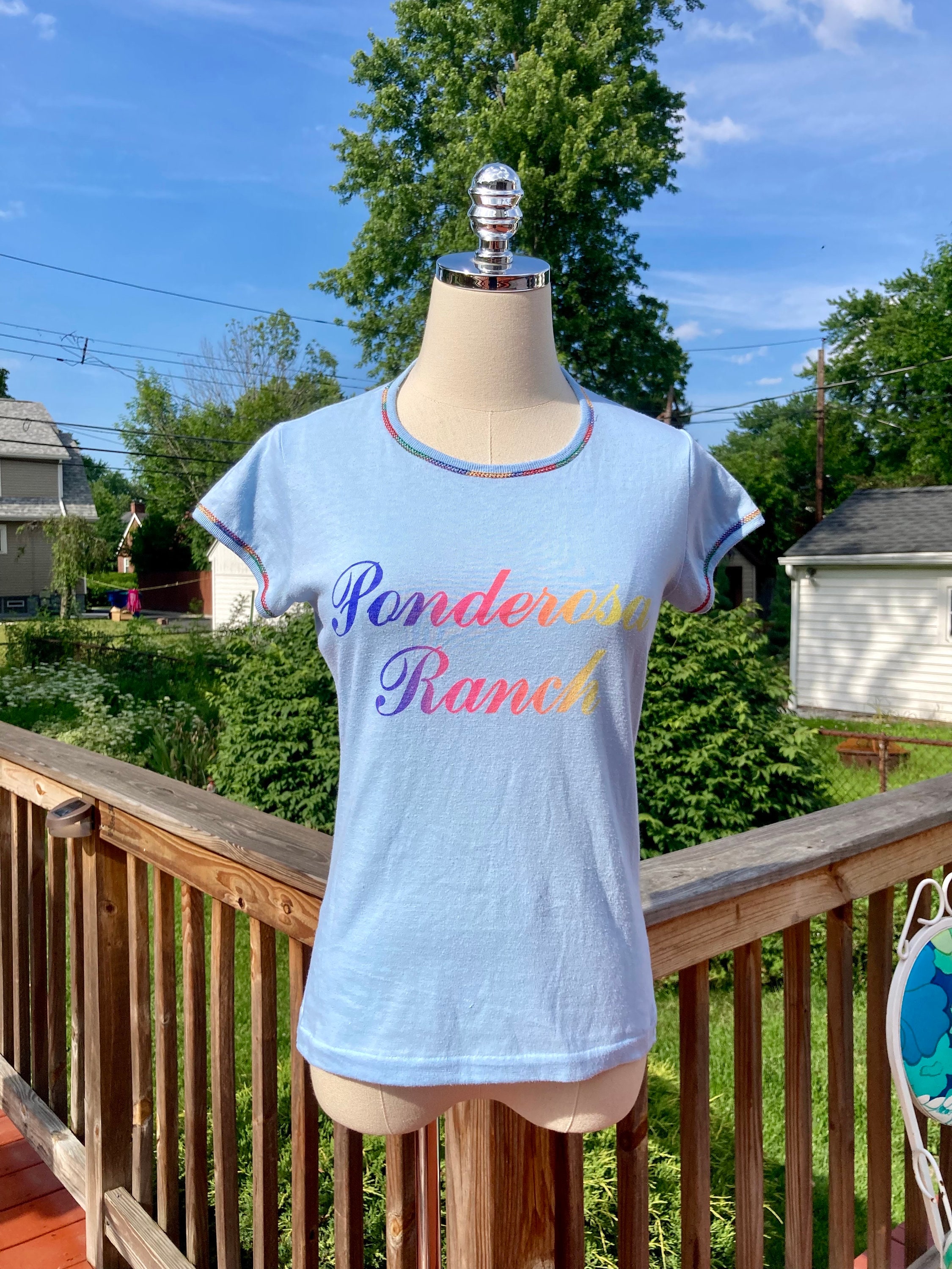 70s Rainbow Tee - Etsy 70s Rainbow Tee - Etsy