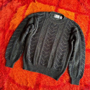 Vintage 90s Chunky Green with Rainbow Flecks London Fog Sweater / Vintage 90s Chunky Green Men’s Sweatet Cardigan / London Fog Sweater XL