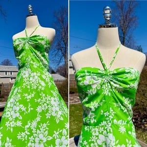 Lime Green Sun Dress - Etsy