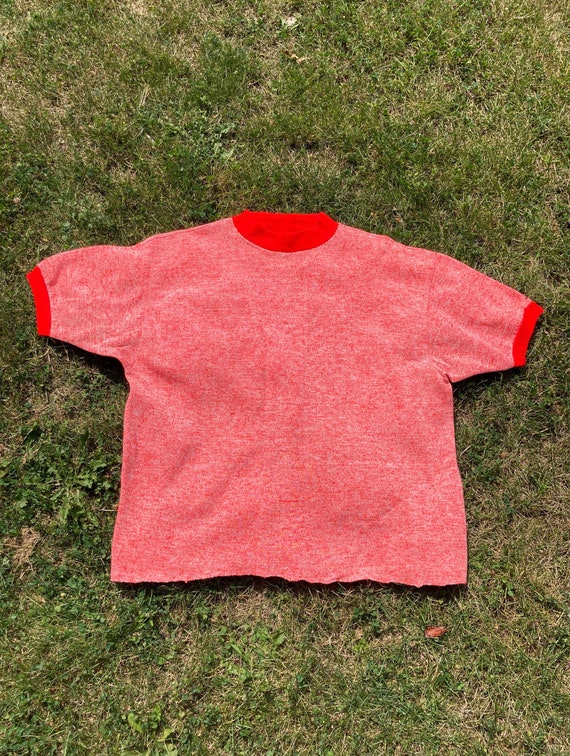 Heather red best sale sweatshirt