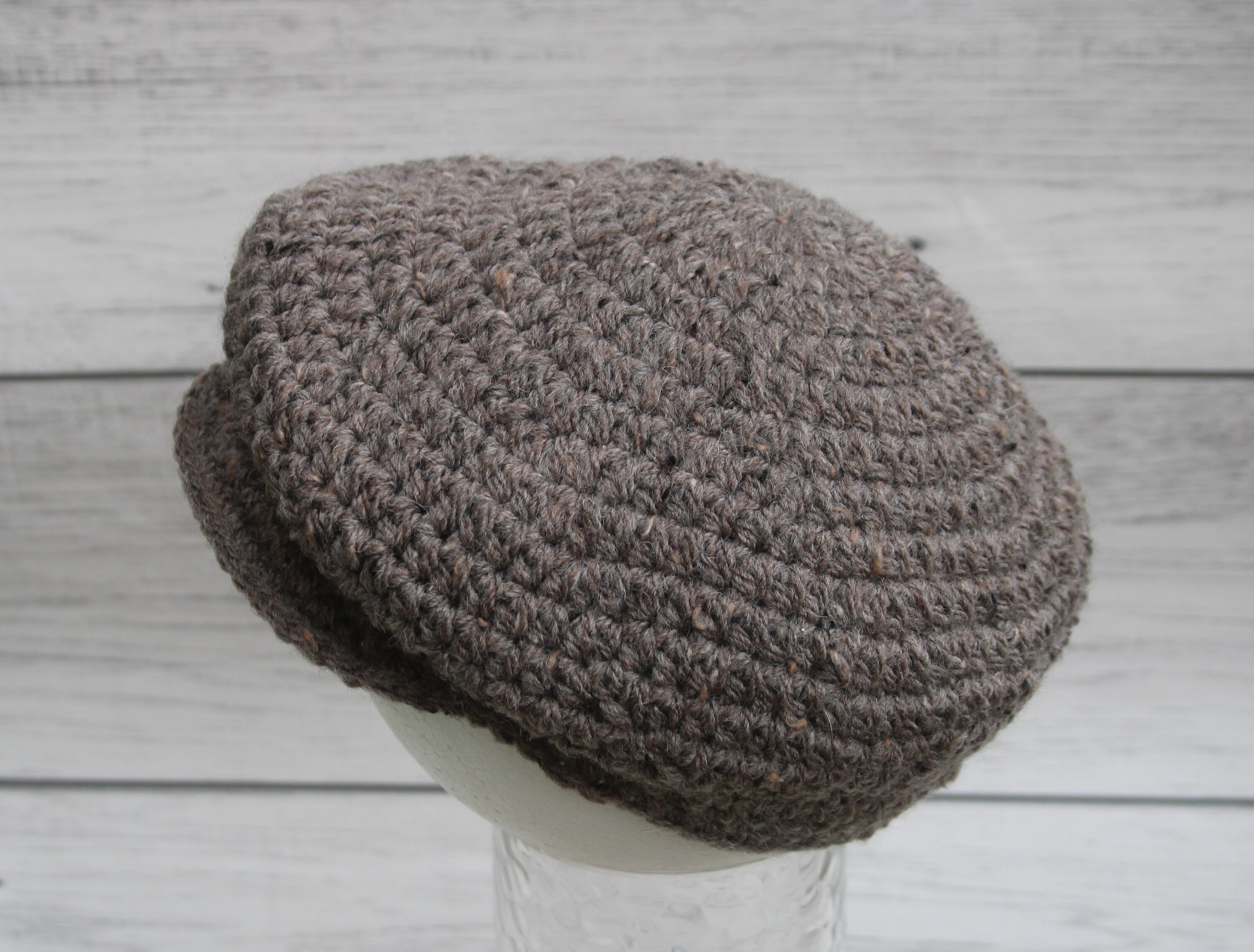 Crochet Newsboy Cap, Baby Flat Cap, Boys Scally Cap, Peaky Blinders