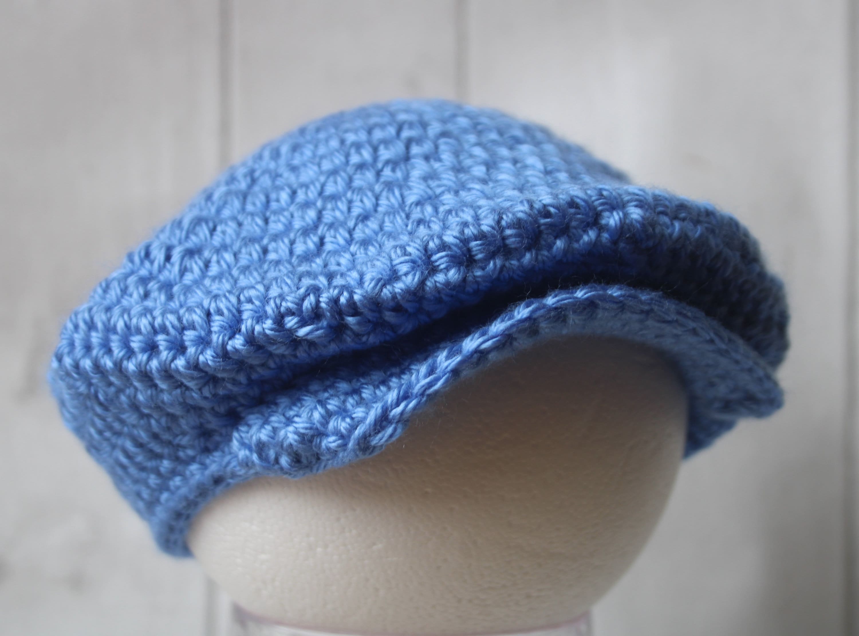 Crochet Newsboy Flat Cap Boys Scally Cap Baby Newsboy Hat Etsy