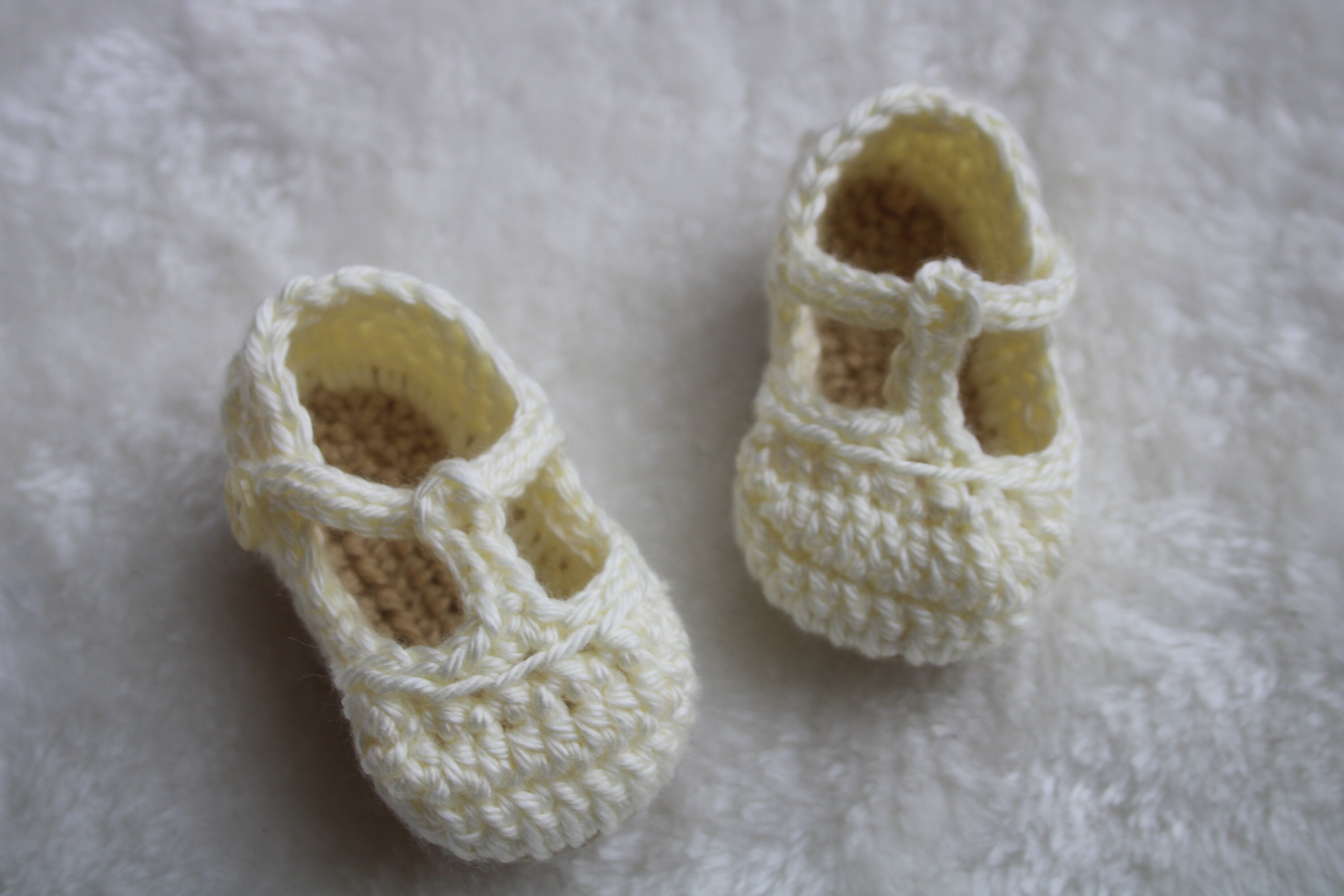 Baby Girl T-strap Shoes Crochet Baby Shoes Cream Baby Shoes - Etsy