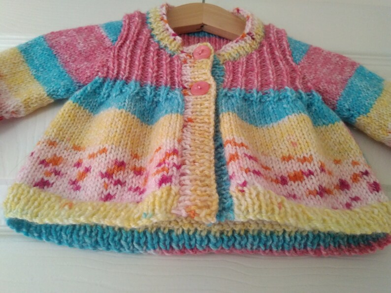 Baby Girl Knit Cardigan 03 Months Baby Girl Knitted Jacket Etsy