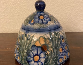 Polish Pottery UNIKAT Sugar/Condiment/Trinket Dish