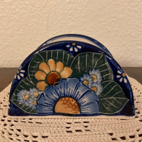 Polish Pottery UNIKAT Napkin Holder