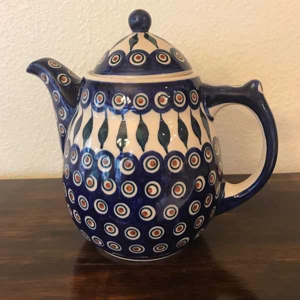 Polish Pottery Large Tea/Coffee Pot