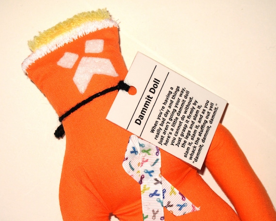 Cancer Dammit Doll Stress Relief Item Etsy
