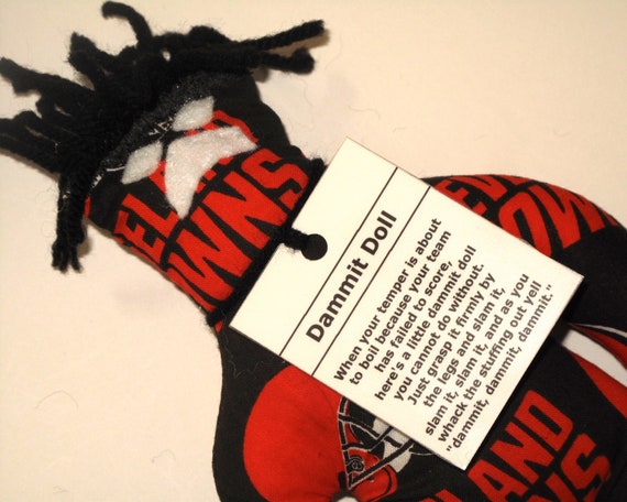 Dammit Doll, Cleveland Browns, Football Stress Relief Item 